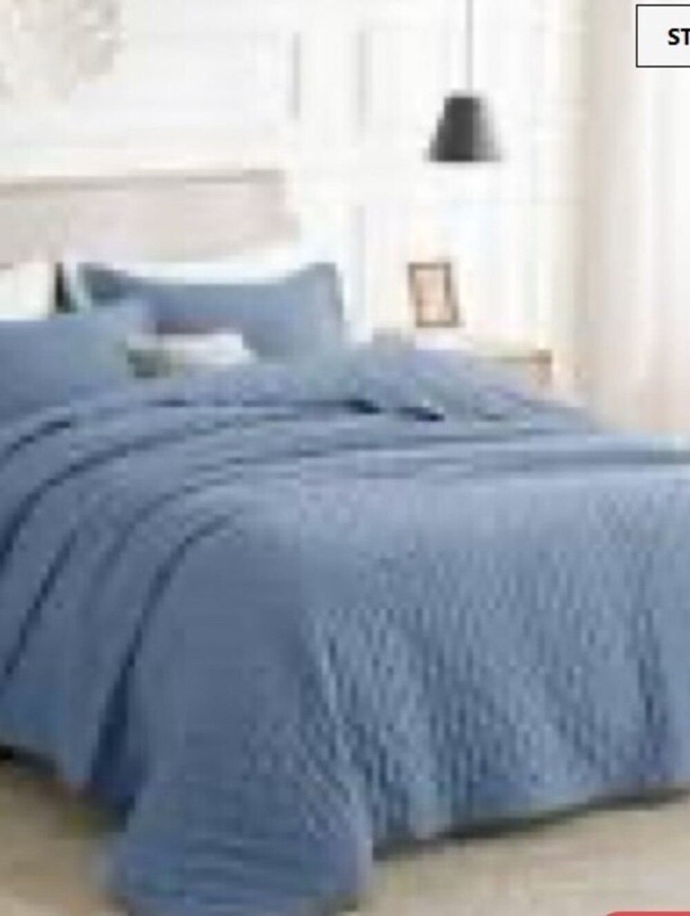 QUILT/COVERLET SET-2PC-TWIN-BLUE